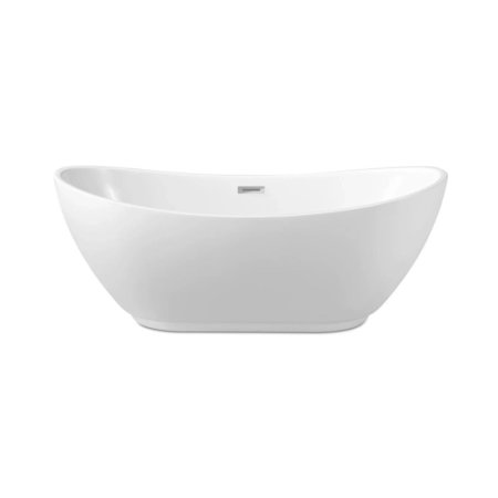 Balneo Parma Wanna wolnostojąca 170x72 cm biała + syfon klik klak chrom J0101010301-1