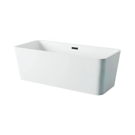 Balneo Roma Wanna wolnostojąca 170x80 cm biała + syfon klik klak czarny J0101030101-1