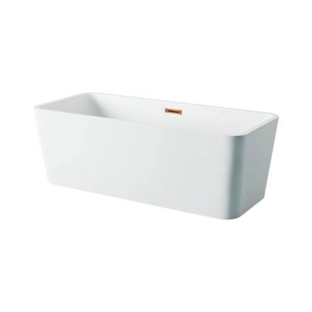 Balneo Roma Wanna wolnostojąca 170x80 cm biała + syfon klik klak miedziany J0101060101-1