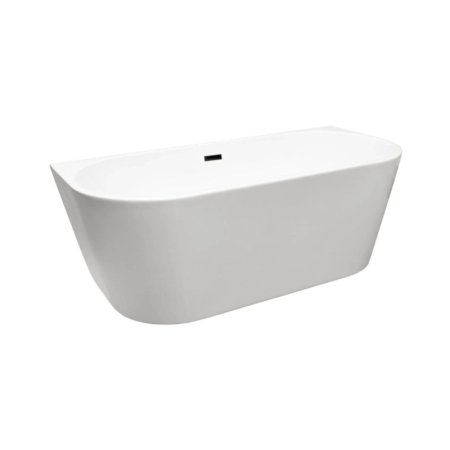 Balneo Viva Wanna wolnostojąca 150x75 cm przyścienna biała + syfon klik klak czarny J0101030102-1