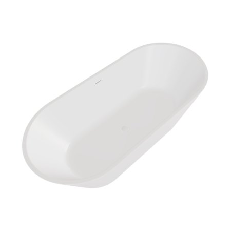 Besco Deeva Wanna wolnostojąca 150x75 cm biały połysk + syfon klik klak biały WWA-150-DBI