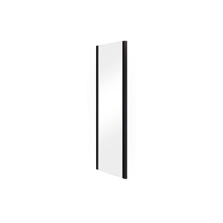 Besco Duo Slide Black Ścianka prysznicowa boczna 195x90 cm profile czarny mat szkło przezroczyste PDSB-90