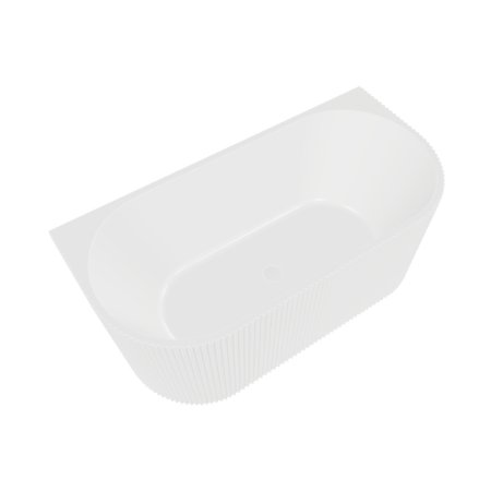 Besco Leya Wanna wolnostojąca 150x75 cm przyścienna biała + maskownica syfonu biała WAS-150-LBI
