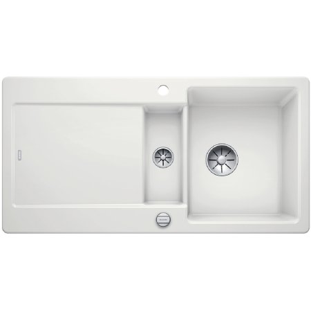 Blanco Idento 6 S Zlewozmywak ceramiczny półtorakomorowy 100x51 cm z korkiem automatycznym biały połysk 522122