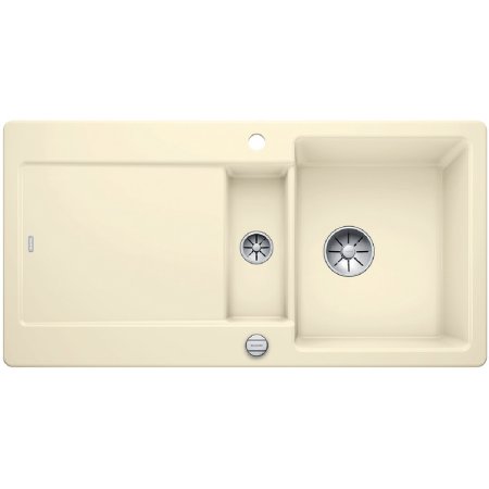 Blanco Idento 6 S Zlewozmywak ceramiczny półtorakomorowy 100x51 cm z korkiem automatycznym magnoliowy połysk 522123