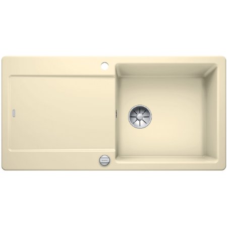 Blanco Idento XL 6 S Zlewozmywak ceramiczny jednokomorowy 100x51 cm z ociekaczem, z korkiem automatycznym, z powłoką PuraPlus, jaśminowy 522132