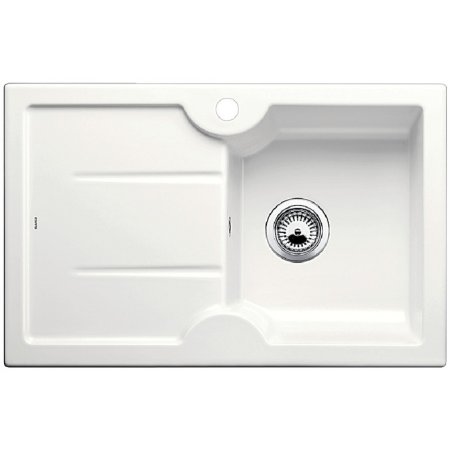 Blanco Idessa 45 S Zlewozmywak ceramiczny jednokomorowy 78x50 cm prawy bez korka automatycznego biały połysk 514498