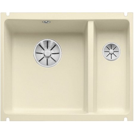 Blanco Subline 350/150-U Zlewozmywak ceramiczny 1,5-komorowy 56,7x45,6 cm bez ociekacza, jaśmin 523744