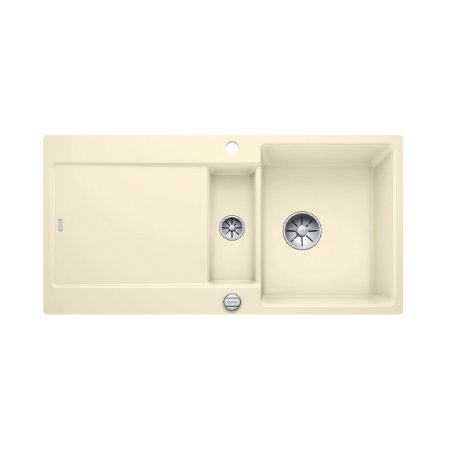 Blanco Idento 6 S-F Zlewozmywak ceramiczny p&oacute;łtorakomorowy 97,6x48,6 cm z korkiem automatycznym magnoliowy połysk 522271