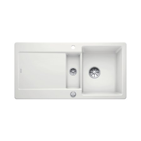Blanco Idento 6 S Zlewozmywak ceramiczny p&oacute;łtorakomorowy 100x51 cm z korkiem automatycznym biały połysk 522122