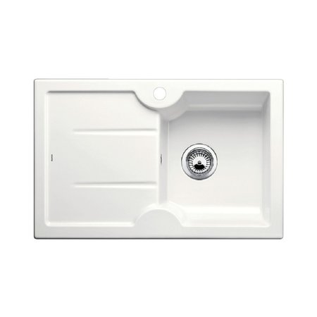 Blanco Idessa 45 S Zlewozmywak ceramiczny jednokomorowy 78x50 cm prawy bez korka automatycznego biały połysk 514498