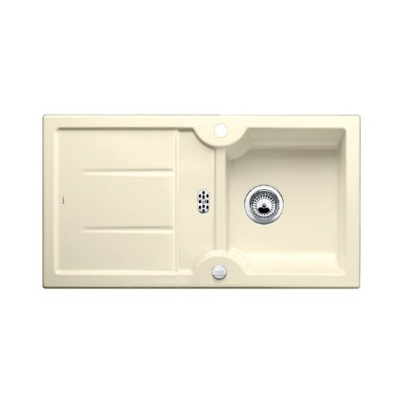 Blanco Idessa 5 S Zlewozmywak ceramiczny jednokomorowy 91,5x50 cm z korkiem automatycznym magnoliowy połysk 519604
