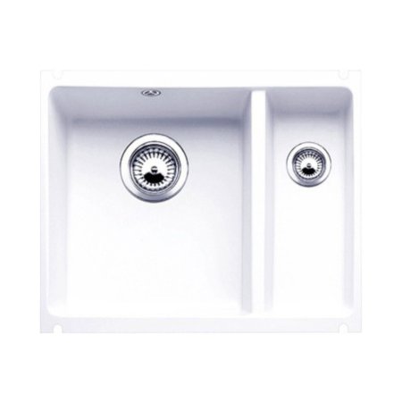 Blanco Subline 350/150-U Zlewozmywak ceramiczny p&oacute;łtorakomorowy 56,7x45,6 cm biały połysk 514522