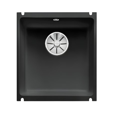 Blanco Subline 375-U Zlewozmywak ceramiczny 1-komorowy 45,6x41,4 cm bez ociekacza czarny 523732
