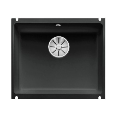 Blanco Subline 500-U Zlewozmywak ceramiczny 1-komorowy 54,3x45,6 cm bez ociekacza czarny 523740