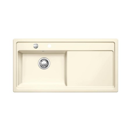 Blanco Zenar XL 6S Zlewozmywak ceramiczny jednokomorowy 100x51 cm lewa komora,&nbsp;z ociekaczem, z korkiem automatycznym, magnoliowy z połyskiem 519611