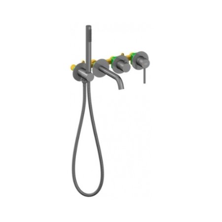 Blue Water Boston Bateria wannowa podtynkowa grafit 5901730617542