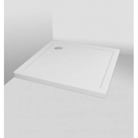 Bravat Square Slim Brodzik kwadratowy 80x80x5,5 cm biały BVTSQ80/5.5