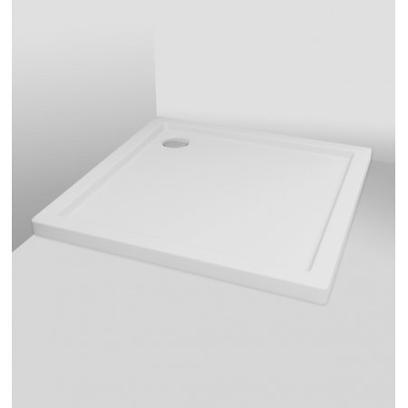 Bravat Square Slim Brodzik kwadratowy 90x90x5,5 cm biały BVTSQ90/5.5