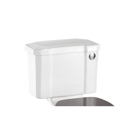 Burlington Close Coupled Zbiornik WC kompaktowy z przyciskiem 45,4x21,8x32,7 cm, biały C4