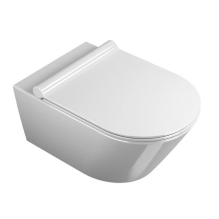 Catalano New Zero Toaleta WC podwieszana 55x35 cm Newflush bez kołnierza z powłoką CataGlaze, biała 1VS55NR00/111550001