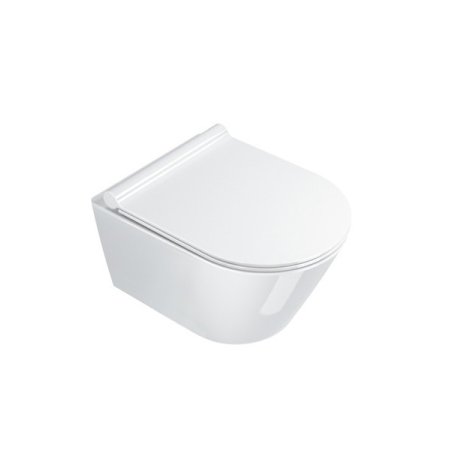 Catalano New Zero Toaleta WC podwieszana 50x35 cm Newflush bez kołnierza biała 1VSZ50R00/111500001