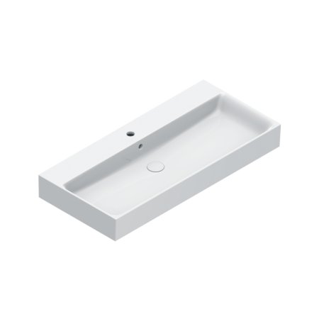 Catalano Premium Umywalka wisząca/meblowa/nablatowa 100x47 cm z otworem na baterię biały mat 0221001021