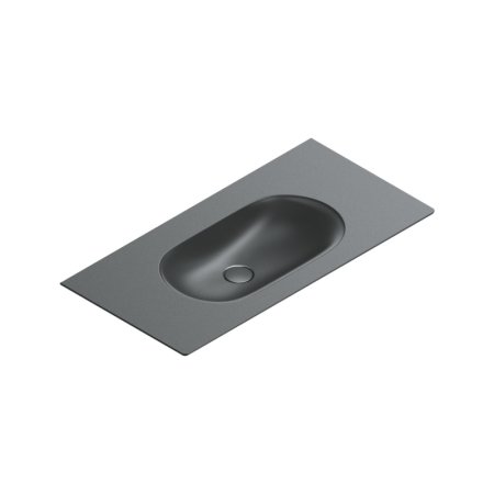 Catalano Sfera Umywalka wisząca lub meblowa 100x50 cm czarny mat 1100HZNS/0521010022