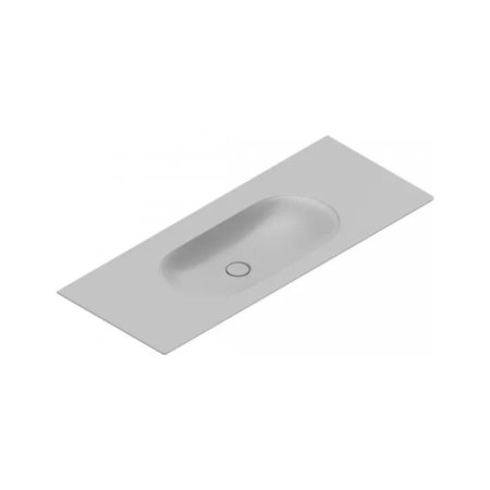 Catalano Sfera Umywalka wisząca lub meblowa 125x50 cm z otworem na baterię cemento satin 0521261023