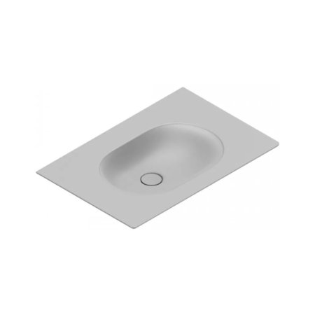 Catalano Sfera Umywalka wisząca lub meblowa 60x50 cm z otworem na baterię cemento satin 0520611023