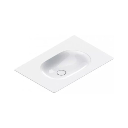 Catalano Sfera Umywalka wisząca lub meblowa 75x50 cm z otworem na baterię tortora satin 0520761032