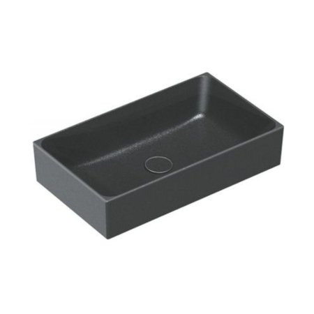 Catalano Verso Umywalka nablatowa 60x35 cm czarna satynowa 16035ZENS/0222600022