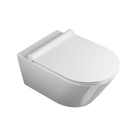 Catalano New Zero Toaleta WC podwieszana 55x35 cm Newflush bez kołnierza z powłoką CataGlaze, biała 1VS55NR00/111550001