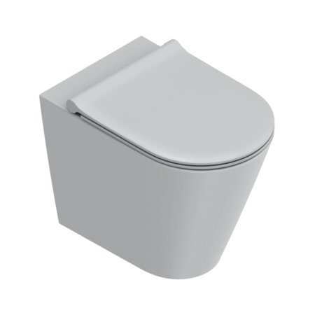 Catalano Zero Toaleta WC stojąca Silentech bez kołnierza cemento satin 0114550023