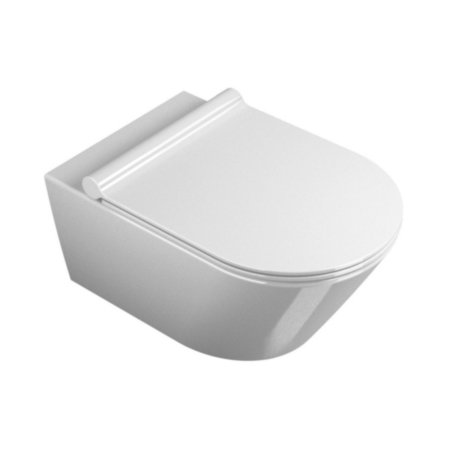 Catalano New Zero Toaleta WC podwieszana 55x35 cm Silentech bez kołnierza z powłoką CataGlaze biała 1VS55NR00/0111550001