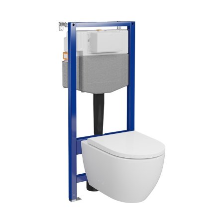 Cersanit Aqua 2.0 Set C18 Zestaw Toaleta WC + deska wolnoopadająca + stelaż podtynkowy WC S701-798