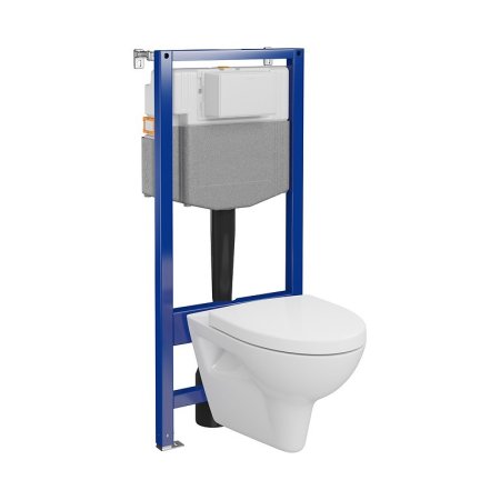 Cersanit Aqua 2.0 Set C36 Zestaw Toaleta WC bez kołnierza + deska wolnoopadająca + stelaż podtynkowy WC S701-815