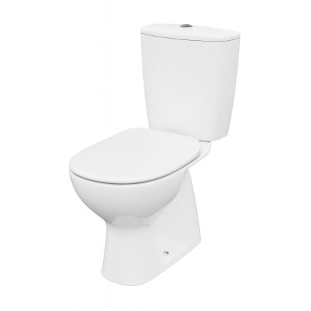 Cersanit Arteco Toaleta WC kompaktowa 64,5x36 cm CleanOn bez kołnierza z deską wolnoopadającą i spłuczką biała K667-074
