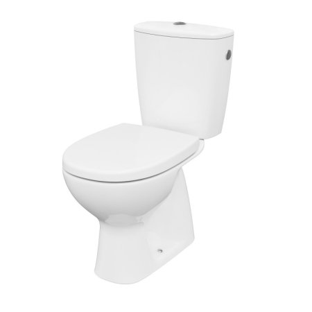 Cersanit Arteco Toaleta WC kompaktowa 64,5x36 cm CleanOn bez kołnierza z deską wolnoopadającą i spłuczką biała K667-075