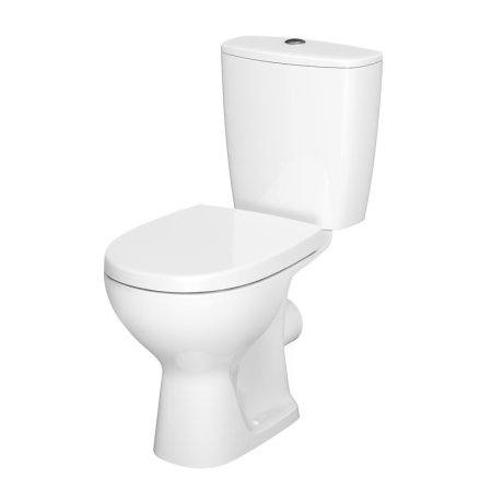 Cersanit Arteco Zestaw Toaleta WC kompaktowa CleanOn bez kołnierza z deską sedesową wolnoopadającą, biała K667-052