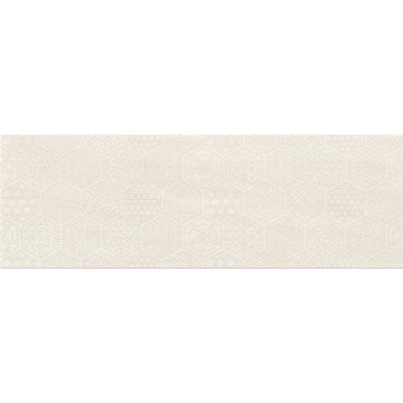 Cersanit Bantu Cream Heksagon Inserto Glossy Płytka ścienna 20x60 cm, kremowa W598-002-1