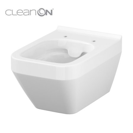 Cersanit Crea Toaleta WC podwieszana 52x35 cm prostokątna CleanOn bez kołnierza z ukrytym mocowaniem, biała K114-016