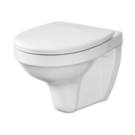 Cersanit Delfi Zestaw Toaleta WC podwieszana 52x36 cm z deską sedesową wolnoopadającą, biały K97-199