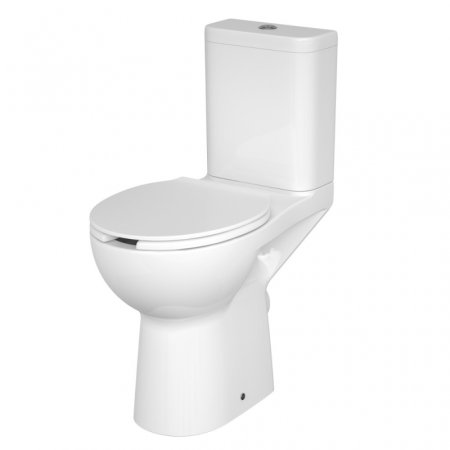 Cersanit Etiuda Toaleta WC kompaktowa 37,5x67,5x86,5 cm CleanOn bez kołnierza, biała K11-0221