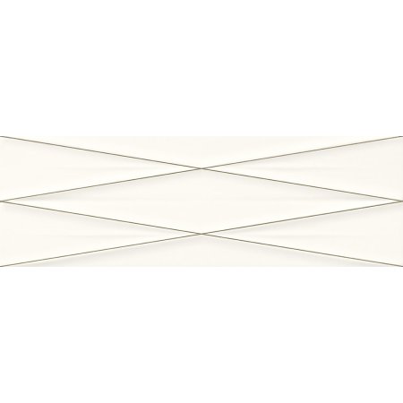 Cersanit Gravity White Silver Inserto Satin Płytka ścienna 24x74 cm, biała ND856-013