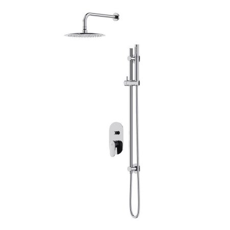 Cersanit Inverto Zestaw prysznicowy podtynkowy z deszczownicą chrom S952-005