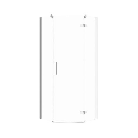 Cersanit Jota Kabina prysznicowa pięciokątna 80x80x195 cm prawa drzwi uchylne S160-009
