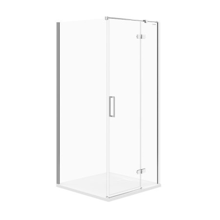 Cersanit Jota Kabina prysznicowa narożna prawa 90x90x195 cm profile chrom szkło transparentne CleanPro S160-002