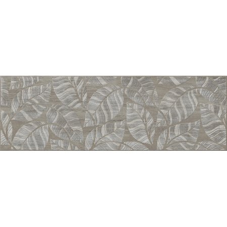Cersanit Livi Nut Inserto Leaves Płytka ścienna 19,8x59,8 cm, brązowa WD339-031