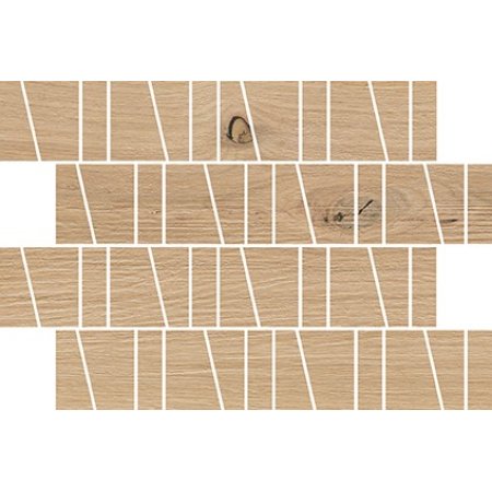 Cersanit Sandwood Beige Trapeze Mosaic Matt Mozaika ścienna drewnopodobna 20x29,9 cm, drewnopodobna WD484-010